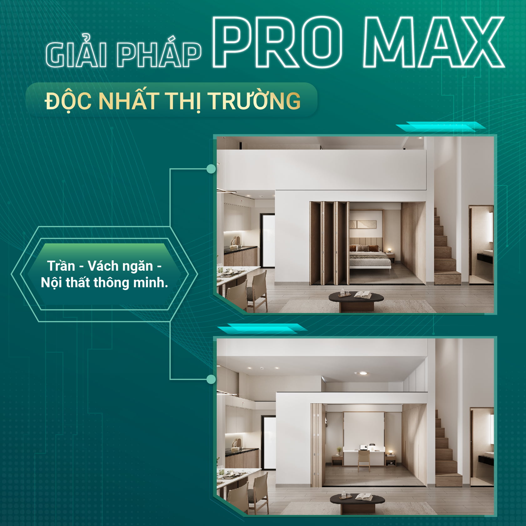 Căn hộ Hi Ceiling với thiết kế Pro max độc nhất trên thị trường