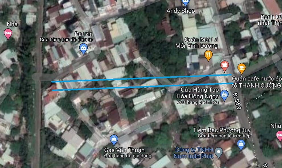 Đường nối từ đường song song với đường tàu sang đường Trần Thị Vững