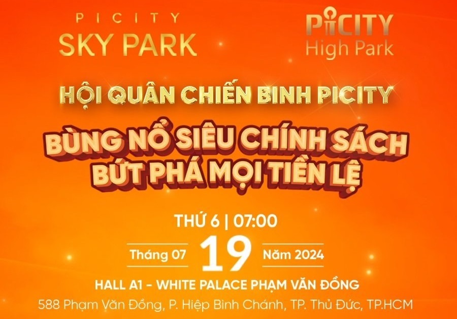 Sự kiện Kick Off giai đoạn 5 Picity Sky Park ngày 19.7.2024