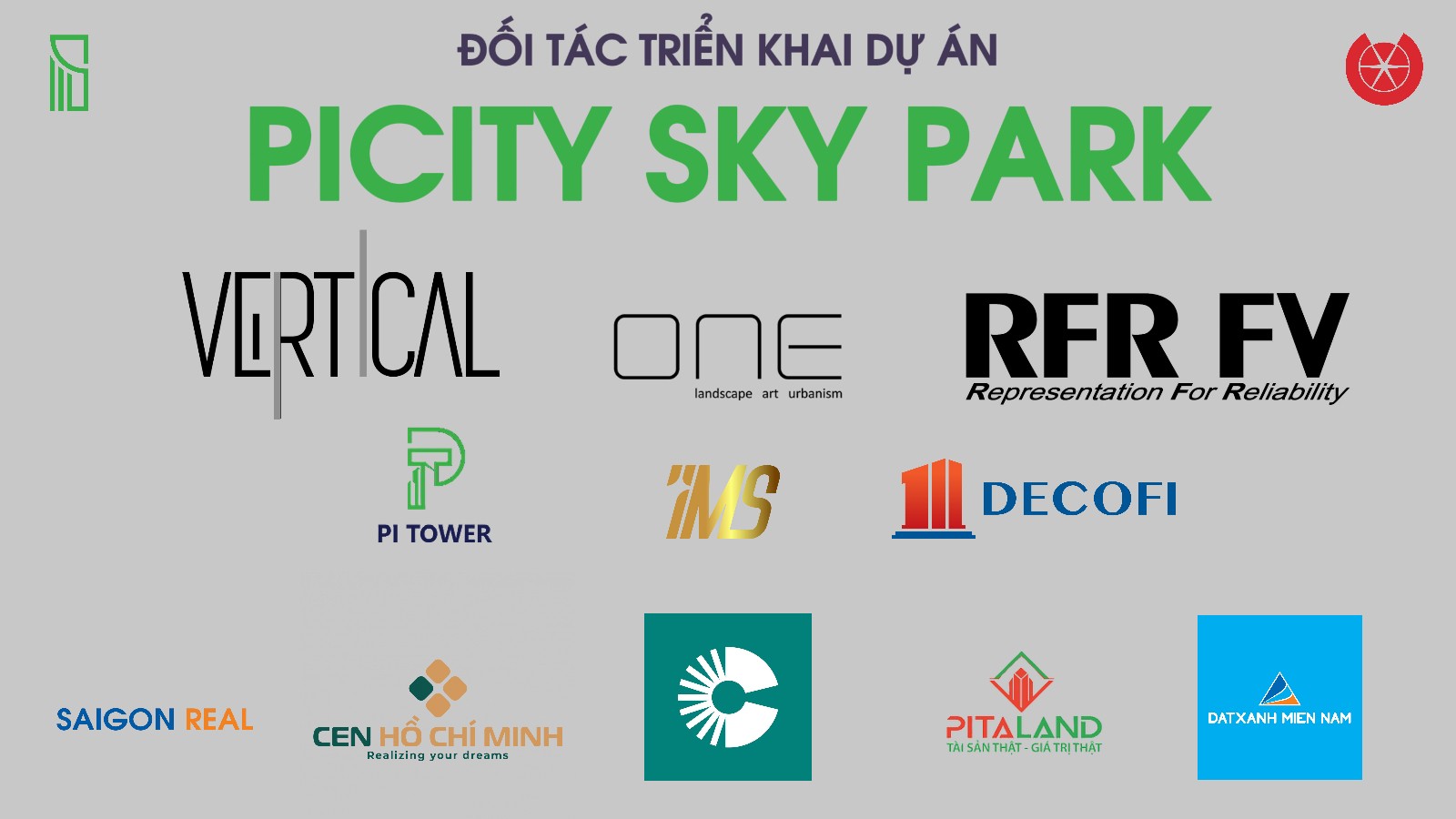 ĐỐI TÁC TRIỂN KHAI DỰ ÁN PICITY SKY PARK